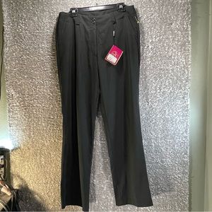 E Whitley Womens Golf Pants Black Lightweight Stretch Size 8 Polyester NWT